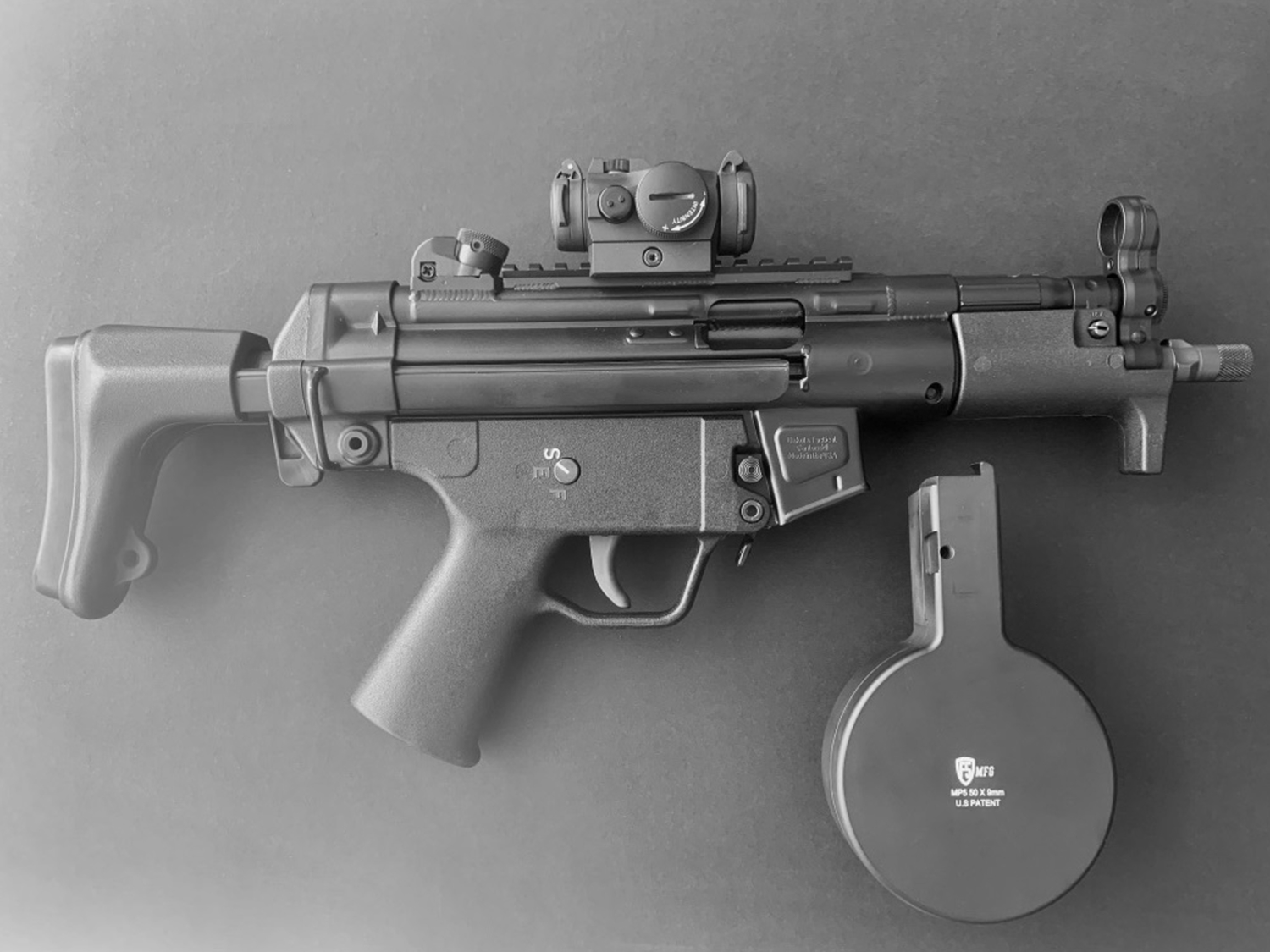 DAKOTA TACTICAL D54R-N 9MM PISTOL – 1913 RECEIVER TOP RAIL.