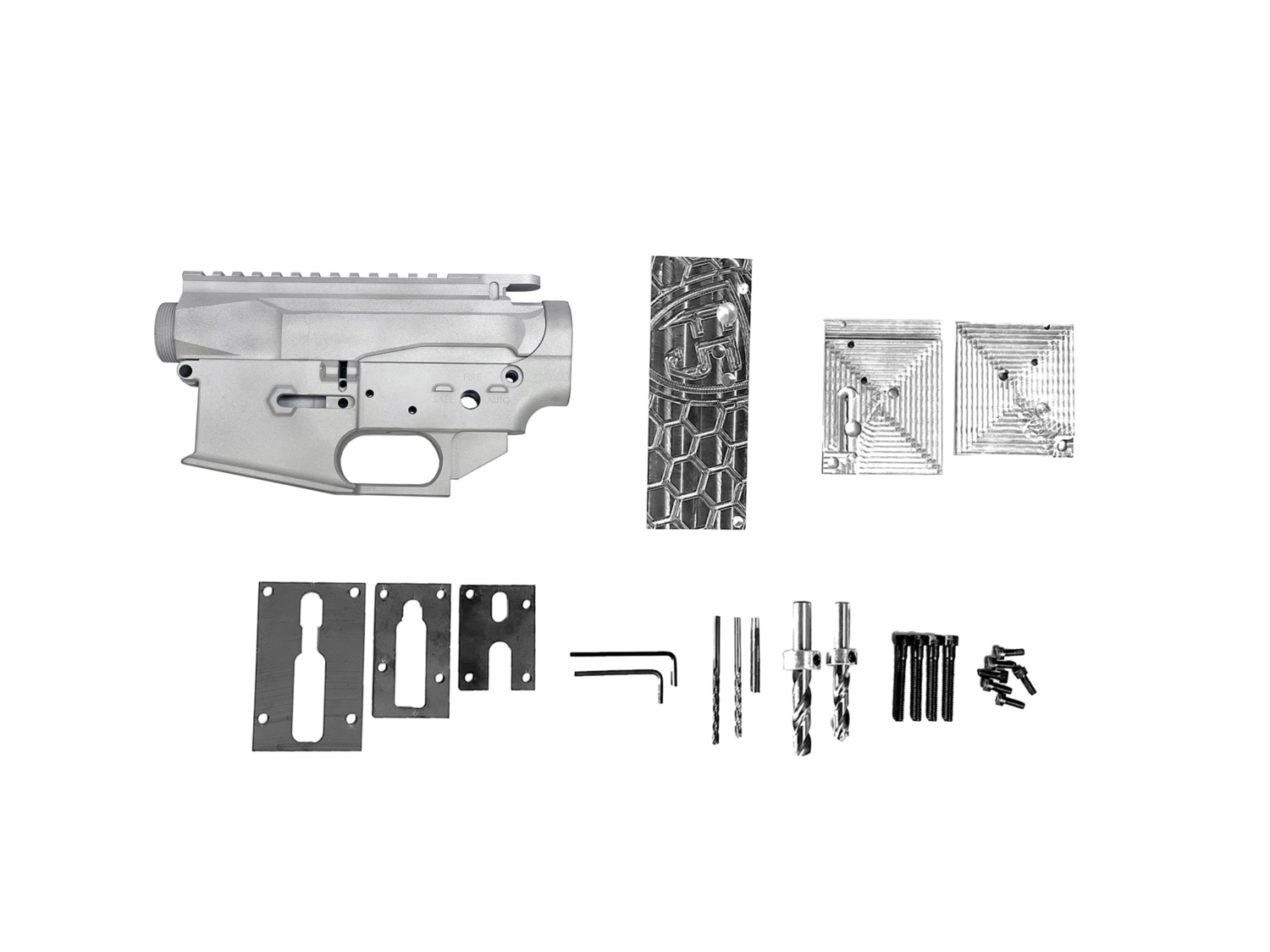 F5 MFG 80% BILLET LOWER/F5 MFG BILLET UPPER RECEIVER WITH 80% COMPLETION JIG COMBO