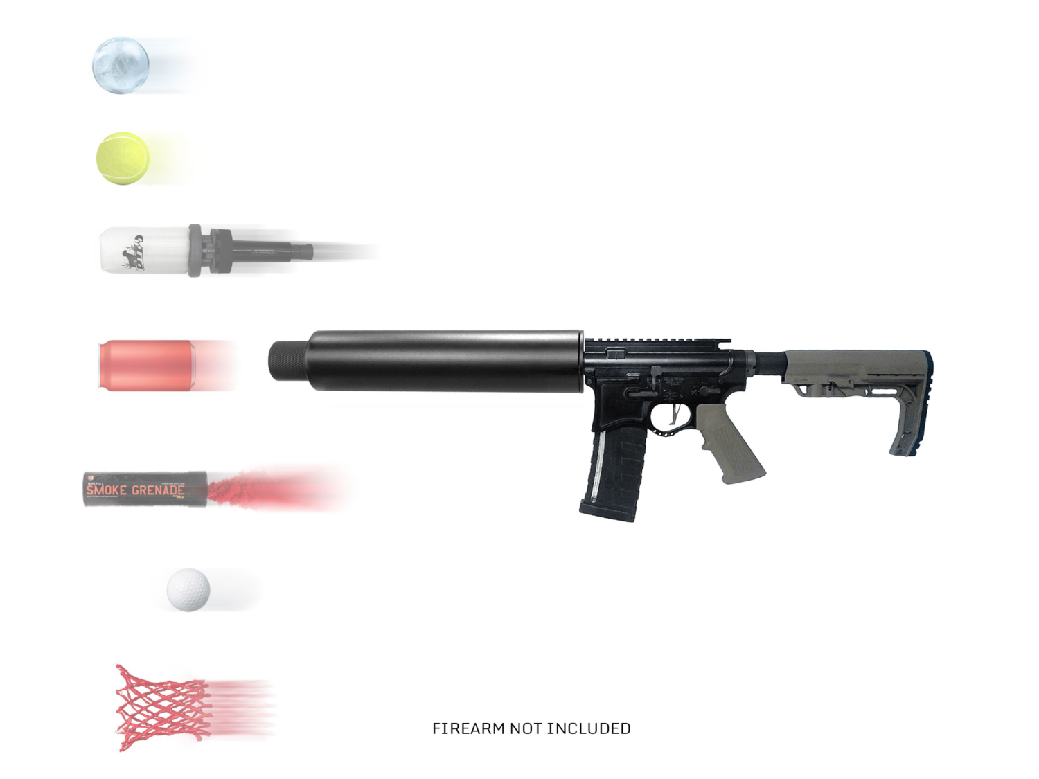 67mm AR-15 Utility (Can) Launcher With 37mm Adapter