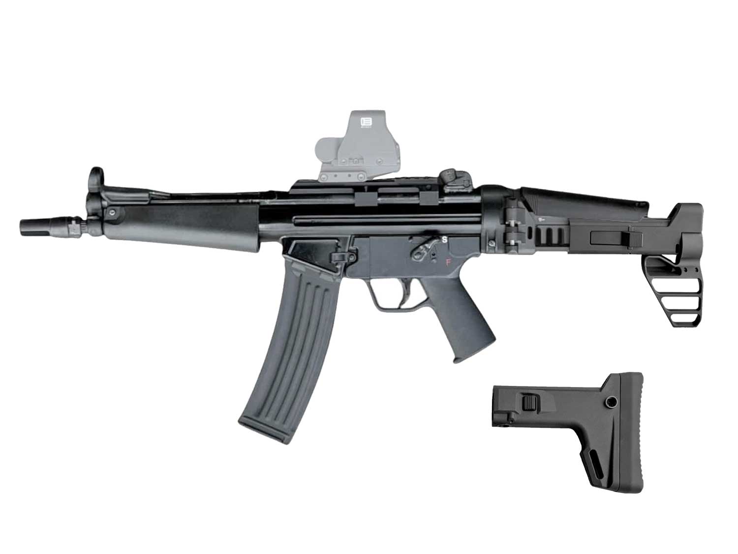 Century Arms AP53 stock kit with F5-ACR Gen 3 stock deployed