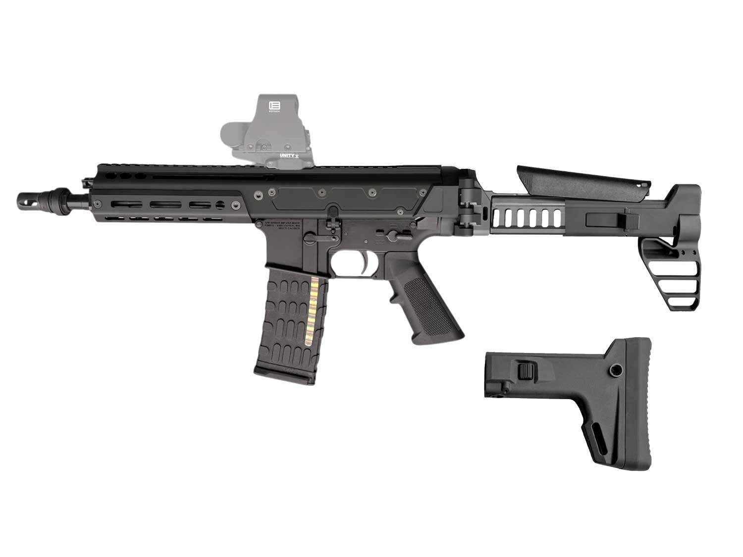 PSA JAKL 8.5" 300 BLK + F5-ACR Cyberarm Light Brace & Stock Combo