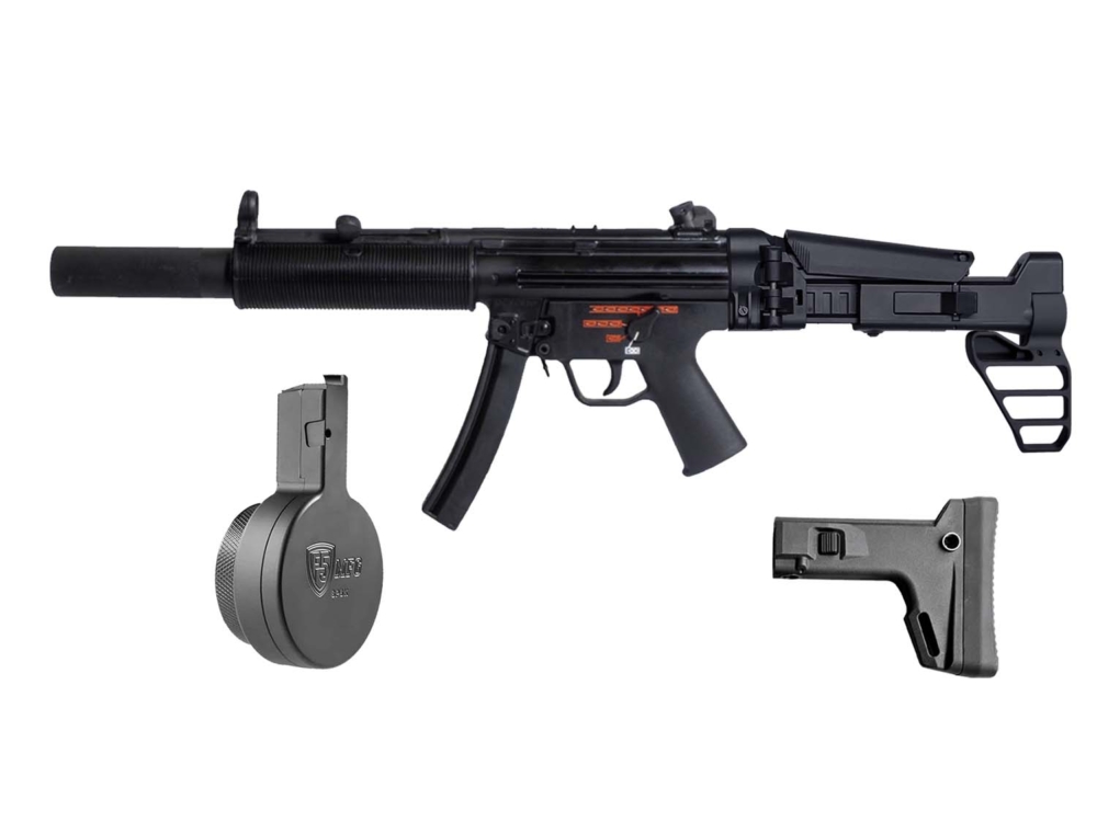 Century Arms AP5-SD Bundle | F5-ACR Gen 3 Stock, Cyberarm Brace, 50-Round Drum